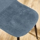image 6 of Alverton Premium Denim Blue Chenille Upholstered Dining Chairs - Set of 4