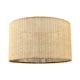 image 1 of Unique Natural Brown Linen String Lamp Shade with Inner Clear PVC Cream