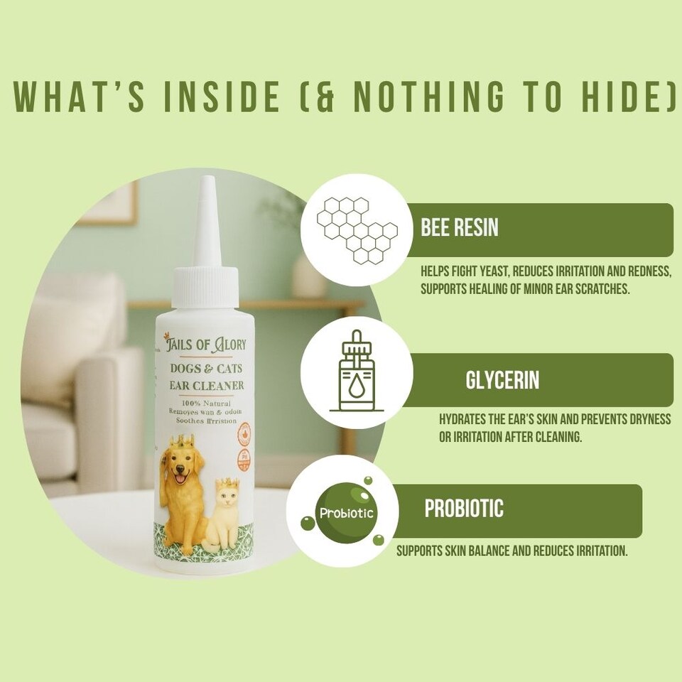 image 1 of Tails of Glory Natural Ear Cleaner for Dogs & Cats