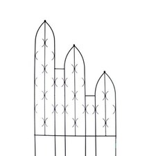 Triple Slope Gothic Screen Bare Metal/Ready to Rust - Steel - L2 x W91.4 x H180 cm