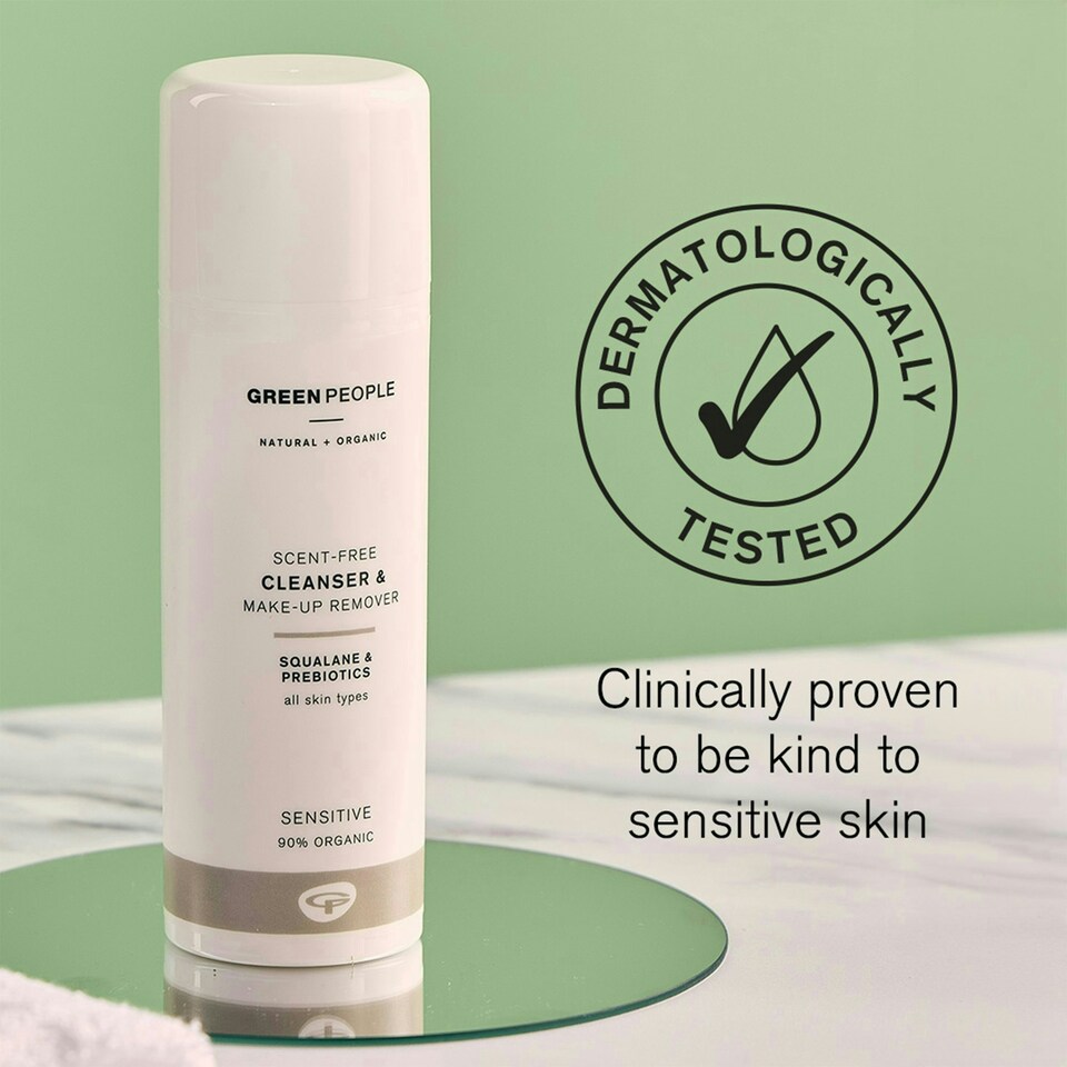 image 1 of Green People Scent Free Cleanser - Suitable for Sensitive Skin - Paraben Free, Unscented - Organic, Cruelty Free & Vegan, 150ml