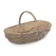 image 3 of Wicker Small Shallow Antique Wash Lined Garden Trugs
