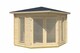 image 2 of Oban-Log Cabin, Wooden Garden Room, Timber Summerhouse, Home Office - L282.3 x W282.3 x H240.5 cm | Brown