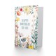 image 2 of Greeting Card Happy Birthgay Floral Flowers Bright Fun Bold Birthday