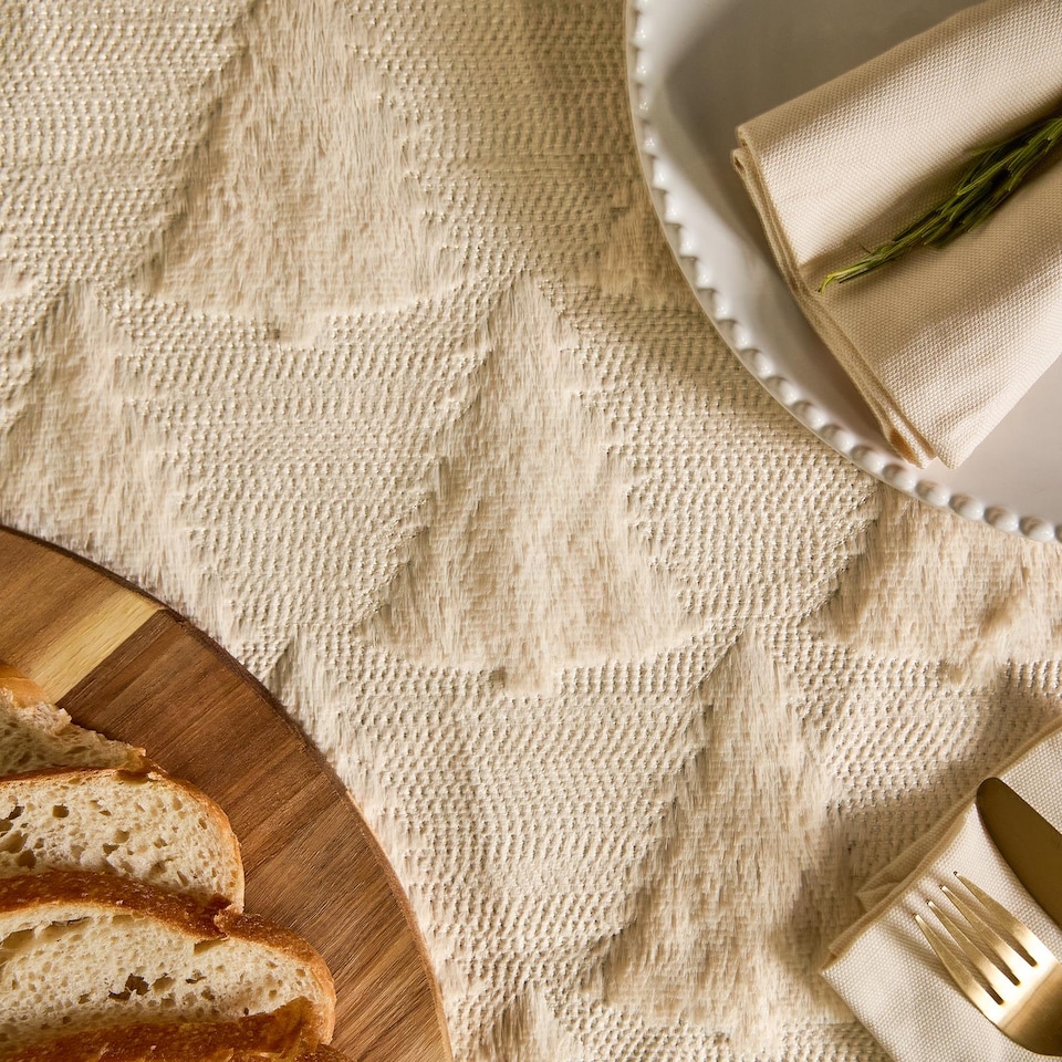 image 1 of OHS Tufted Seasonal Table Runner Collection Decorative Holiday Linens