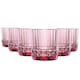 image 1 of Bormioli Rocco America '20s Water Glasses - 370ml - Lilac Rose - Pack of 6 Pink
