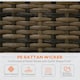 image 4 of Outsunny 4Pcs Patio Rattan Sofa Garden Furniture Set with Table Cushions Orange