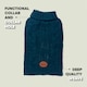 image 4 of HugglePets Legacy Cable Knit Dog Jumper Blue | L