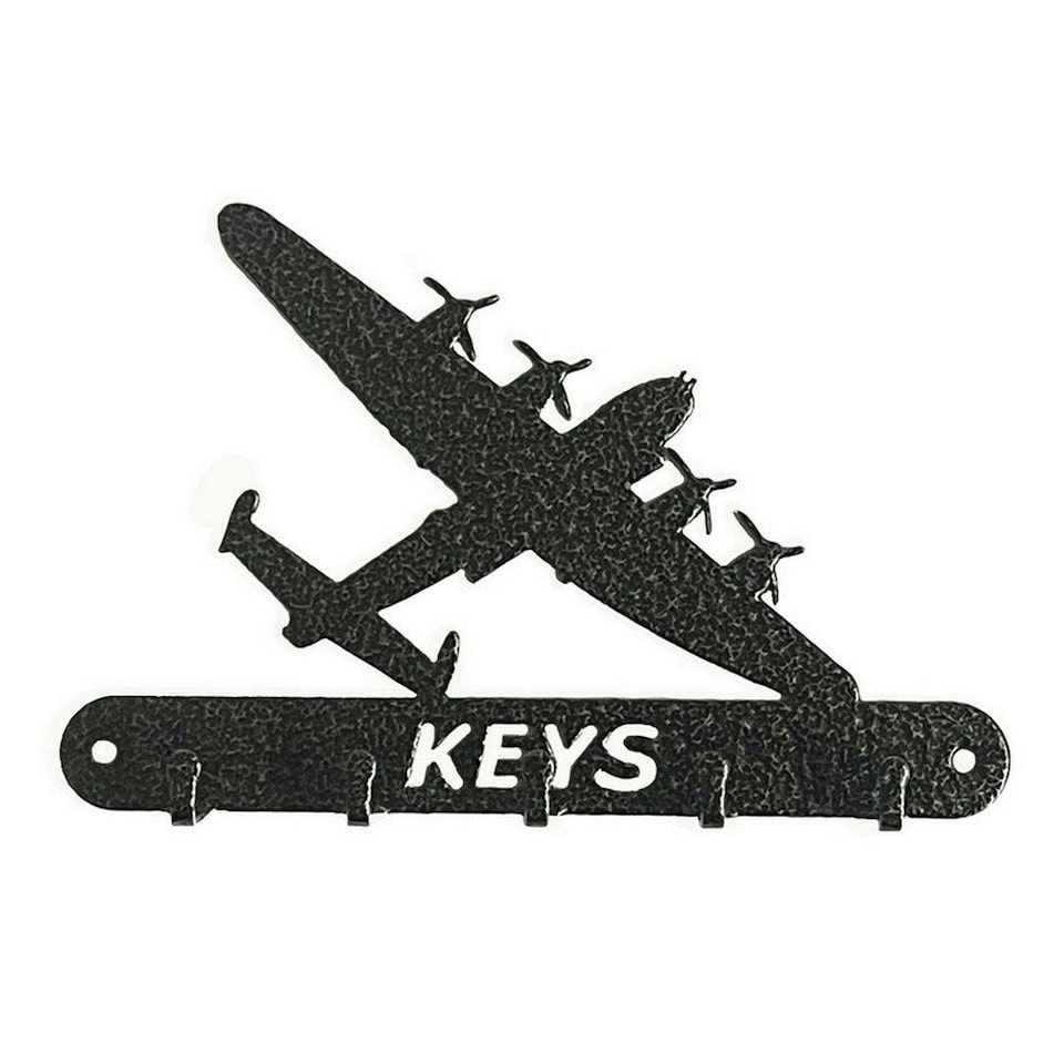 Lancaster Key Holder - Steel - W15 x H9 cm - Black