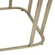 image 4 of Interiors by Premier Mirrored Top Side Table With Gold Polished Frame Green