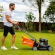 image 5 of Yard Force 40cm Hand Push Petrol Lawnmower Prime'n Pull E-Z Start 125cc Briggs & Stratton 300E Series Engine 45L Grass Bag | Black