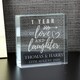 image 5 of Personalised Arrow Anniversary Crystal Token Clear | One Size