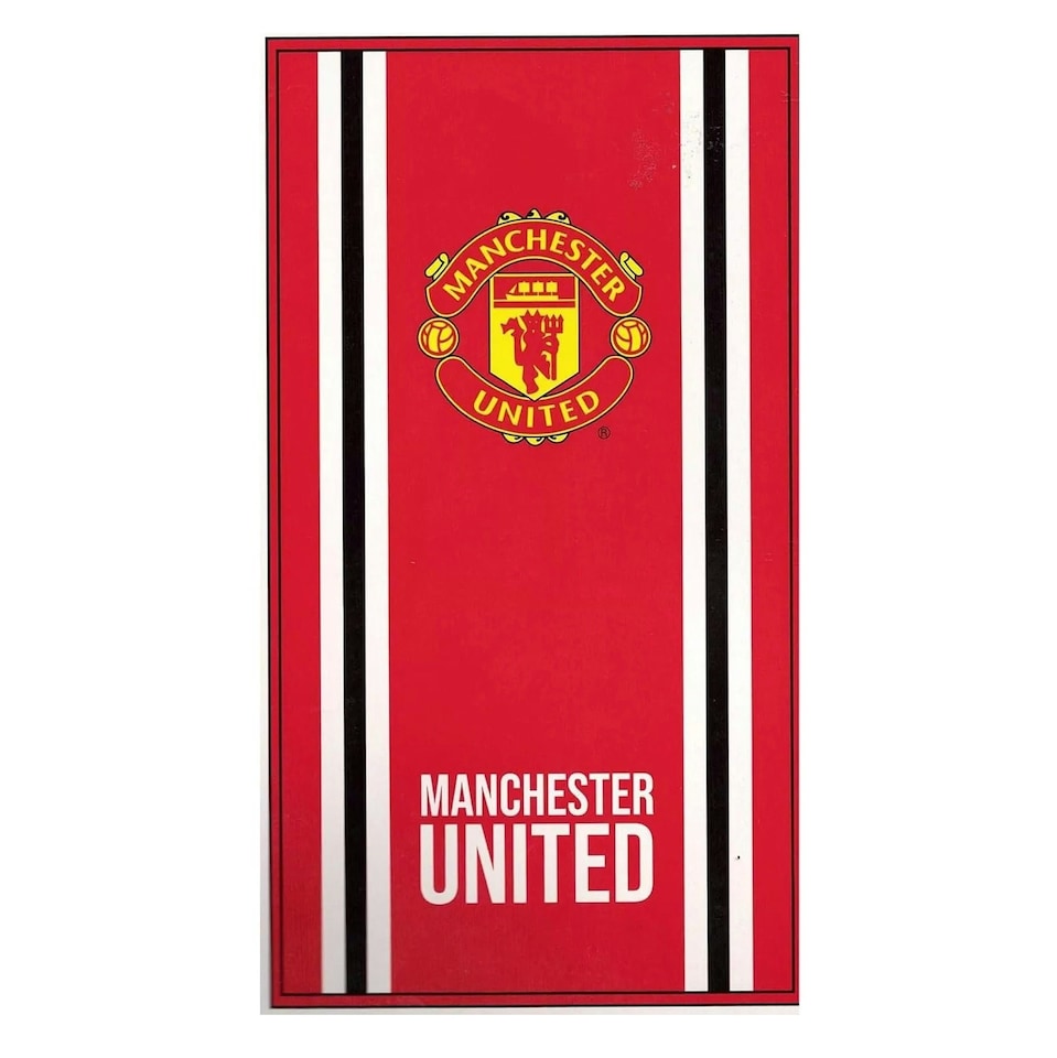 image 1 of Manchester United FC Core Stripe Towel Red | One size