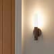 image 2 of Auraglow Rechargeable Motion Sensor Wall Light | Clear | Walnut