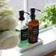image 5 of Harbour Housewares Glass Soap Dispensers with Labels - 500ml - Clear/Black - Pack of 2