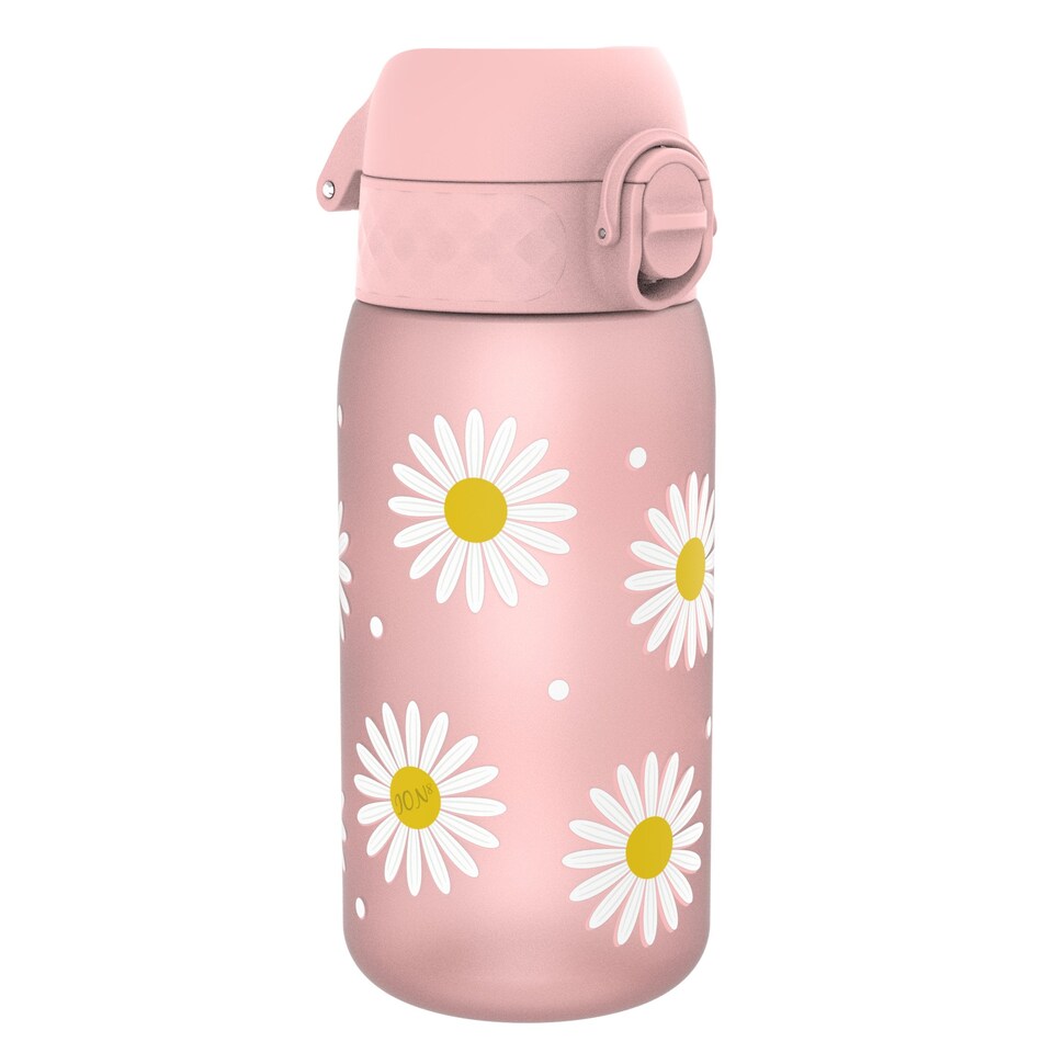 image 1 of Leak Proof Kids Water Bottle, BPA Free, 350ml (12oz) | Pink | Daisy | One Size