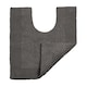 image 1 of Heavyweight Reversible Pedestal Toilet Mat - Charcoal Grey