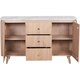 image 4 of Bundi Natural Marble & Wood Extra Large Sideboard Brown