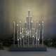 image 3 of 27cm Premier Christmas Candlebridge with 20 LEDs in Silver  Aluminium Battery Operated