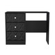 image 1 of Memphis 3 Drawer Vanity in Deep Black & Black Matt (Ready Assembled) | Black | Deep Black & Black Matt