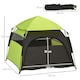 image 7 of PawHut Foldable Dog Cat Tent with Water-Resistant Oxford Cloth, Carry Bag Green