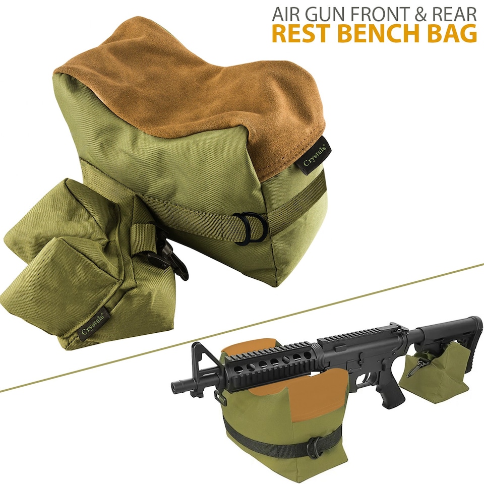 image 1 of 2/Set Front and Rear Rest Bench Bags Hunting Shooting Support for Stability
