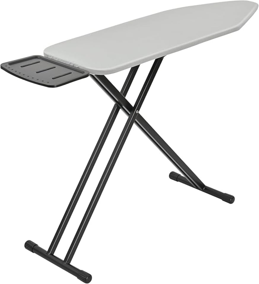 image 1 of Ironing Board with Iron Rest, Iron Board with Extra Thick Cover, Adjustable Compact and Space Saver Foldable Ironing Board