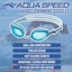image 4 of Mens Anti Fog UV Protection Swimming Goggles | Comfortable Adjustable Goggles | Blue | Dark Blue | One Size | 1