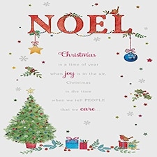 Noel How Much you Mean to Me Traditional Christmas Greeting Card