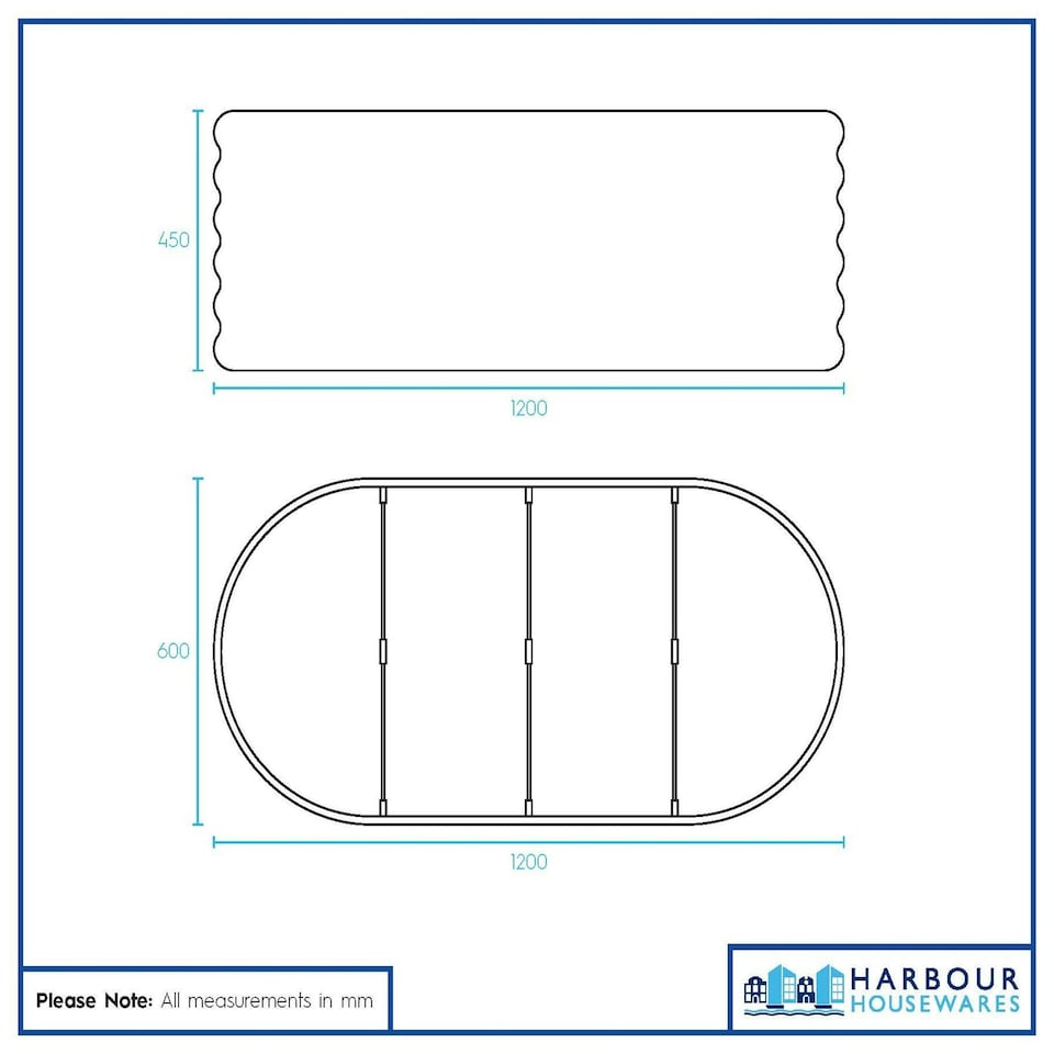 image 1 of Harbour Housewares Rounded Raised Garden Beds - 120cm x 60cm x 45cm - Green - Pack of 2 Green