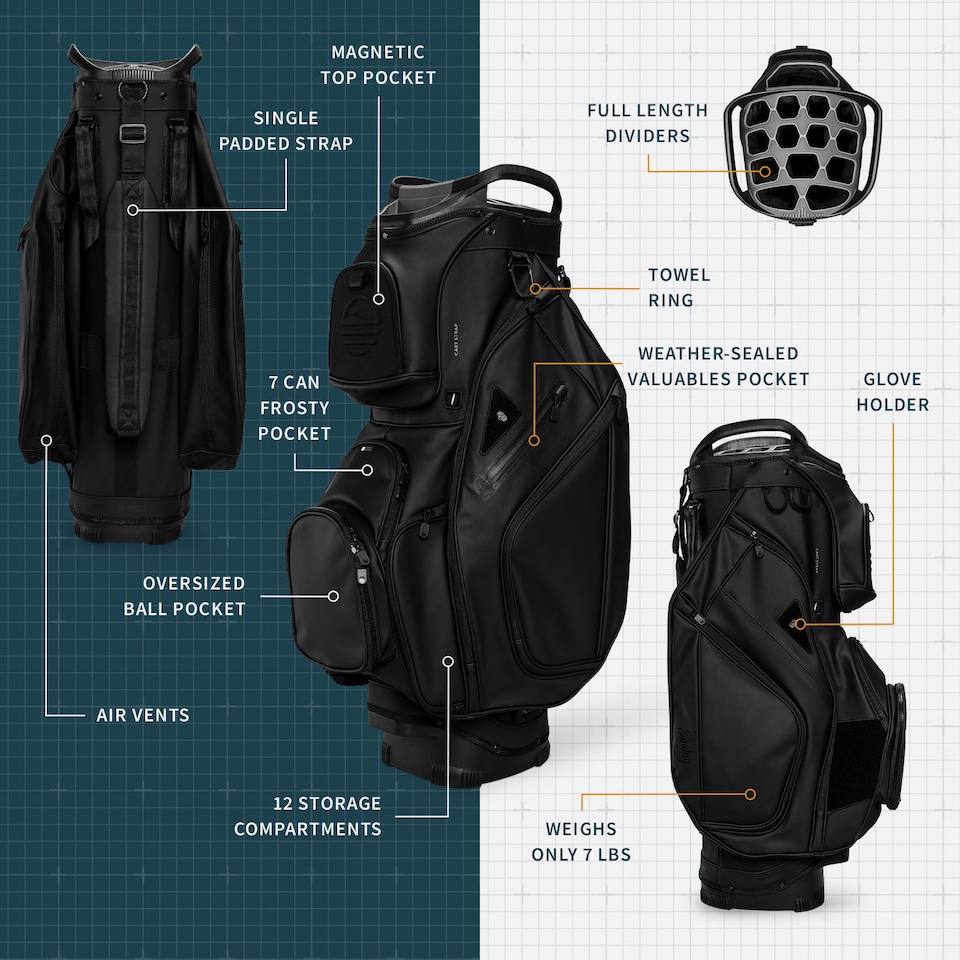 image 1 of Big Rig S-Class Golf Bag - Black