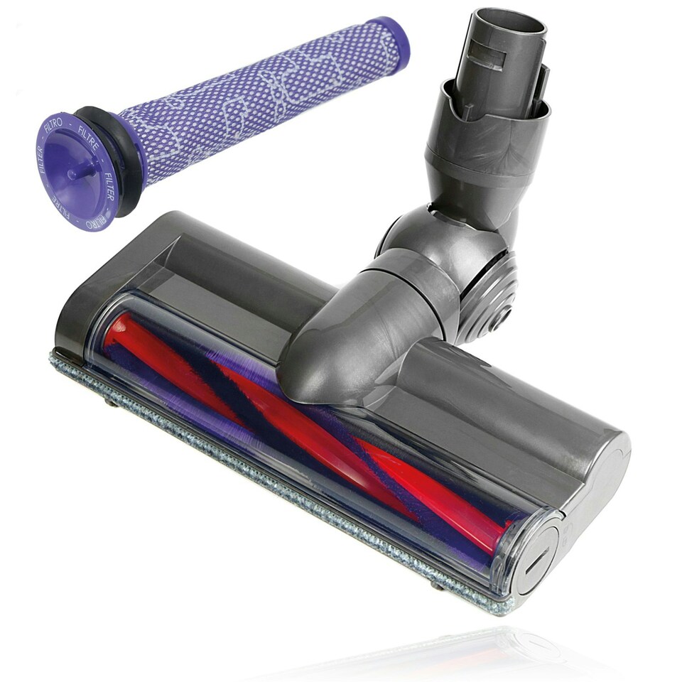 image 1 of SPARES2GO Brush Head for Dyson V6 DC58 DC59 SV03 SV06 Animal Motorhead Bar 949852-05 + Filter