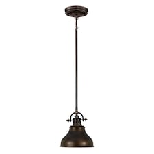 Emery 1 Light Dome Ceiling Mini Pendant Palladian Bronze, E27