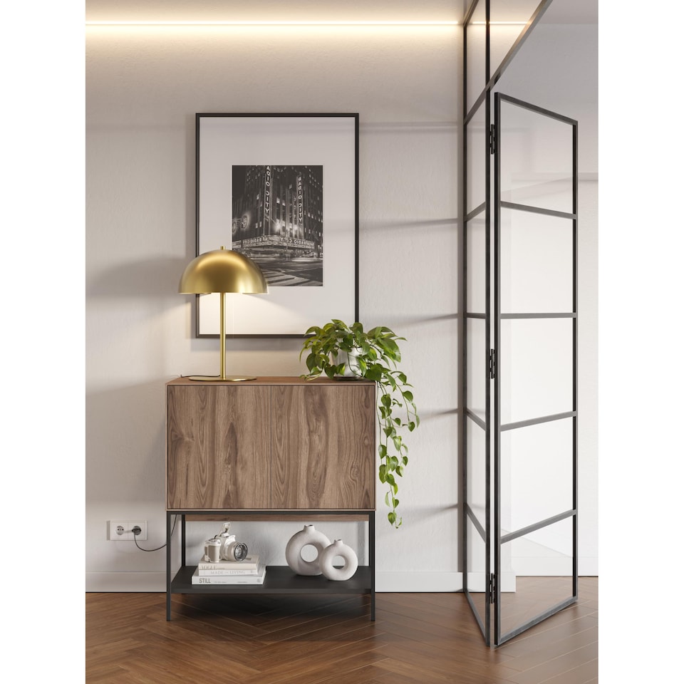 image 1 of Decortie Amira Compact Sideboard 80cm Whiskey Oak