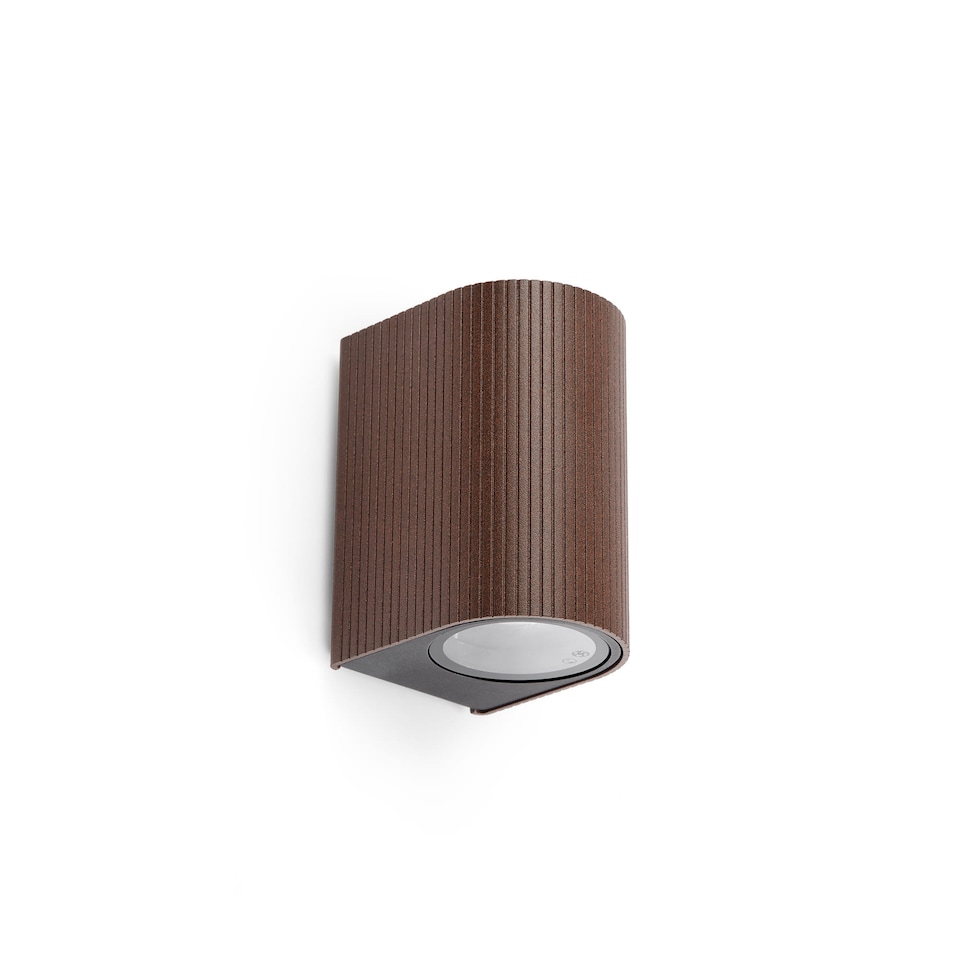 image 1 of Estela Outdoor Wall Down Lamp Rust Brown GU10 IP65