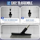 image 6 of Colour-Coded Angled Grout Brush with Handle 180° Swivel Tile & Corner Scrubber