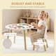 image 6 of AIYAPLAY Kids Table and Chairs Set with Storage Bag White