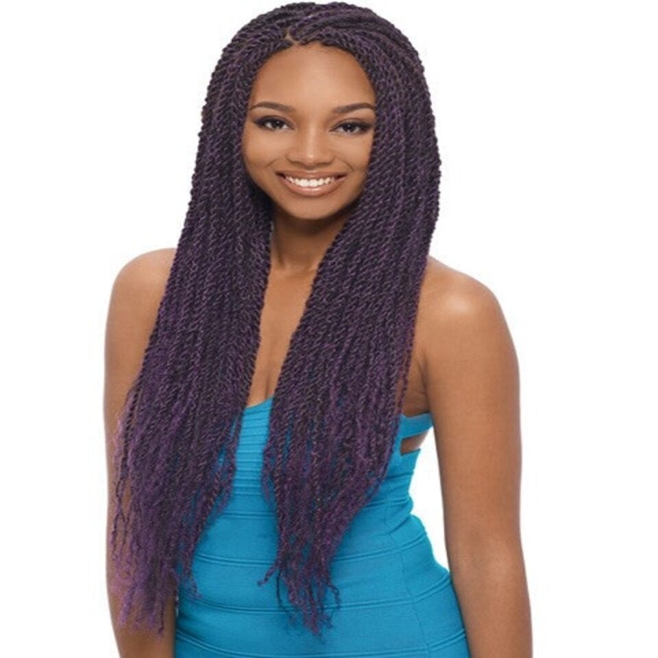 Janet Collection Jamaican Reggae Style Syn 3 X Afro Twist Braid Multi | M1B/30 (Size 80) | One Size