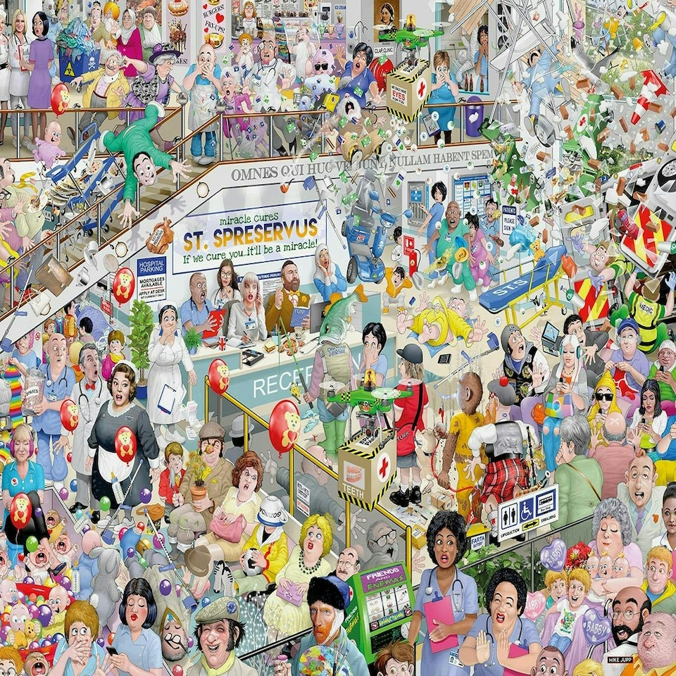 image 1 of Mike Jupp I Love Healthcare 1000 Piece Jigsaw Puzzle