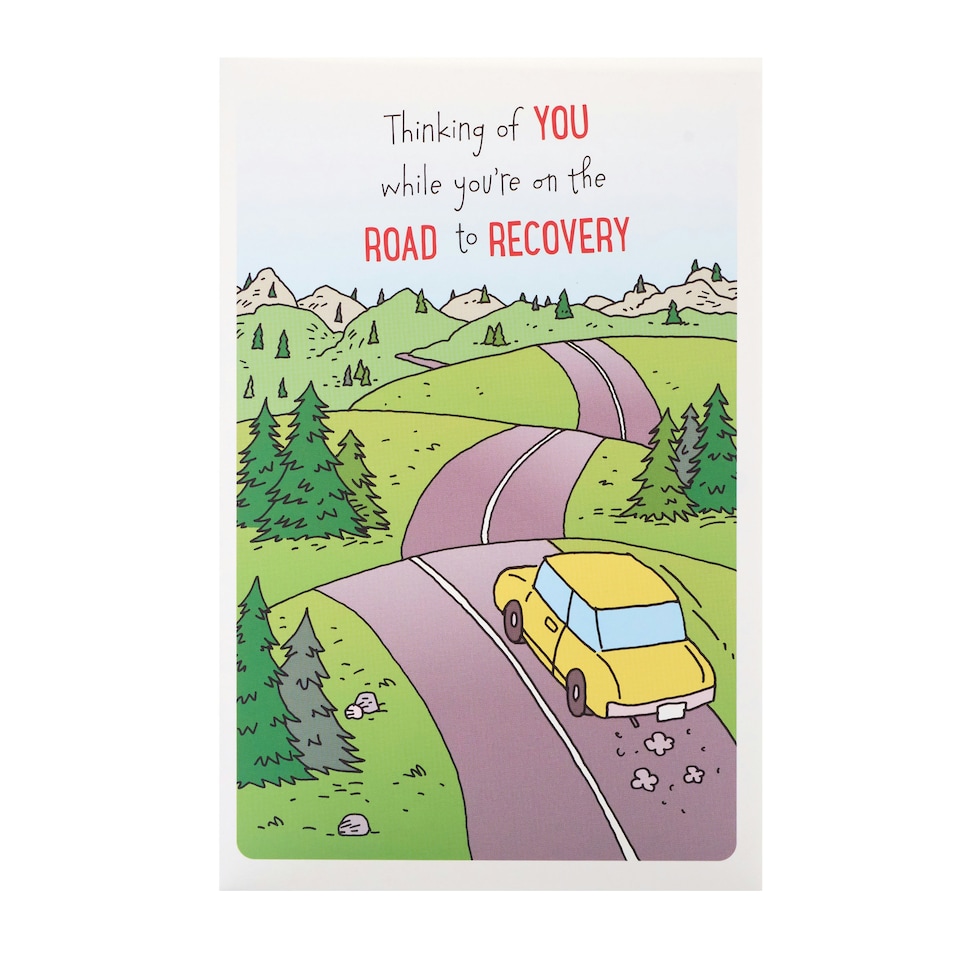 image 1 of Get Well Card - Road To Recovery