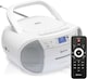 image 1 of Denver Portable Radio CD Tape Cassette Player With DAB Radio – Mains or Battery Power - TDC-280 | White