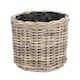 image 3 of Set of 2 Rattan Round Planter with Plastic Lining
