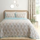 image 1 of D & D Edena Decorative Floral Bedspread Natural
