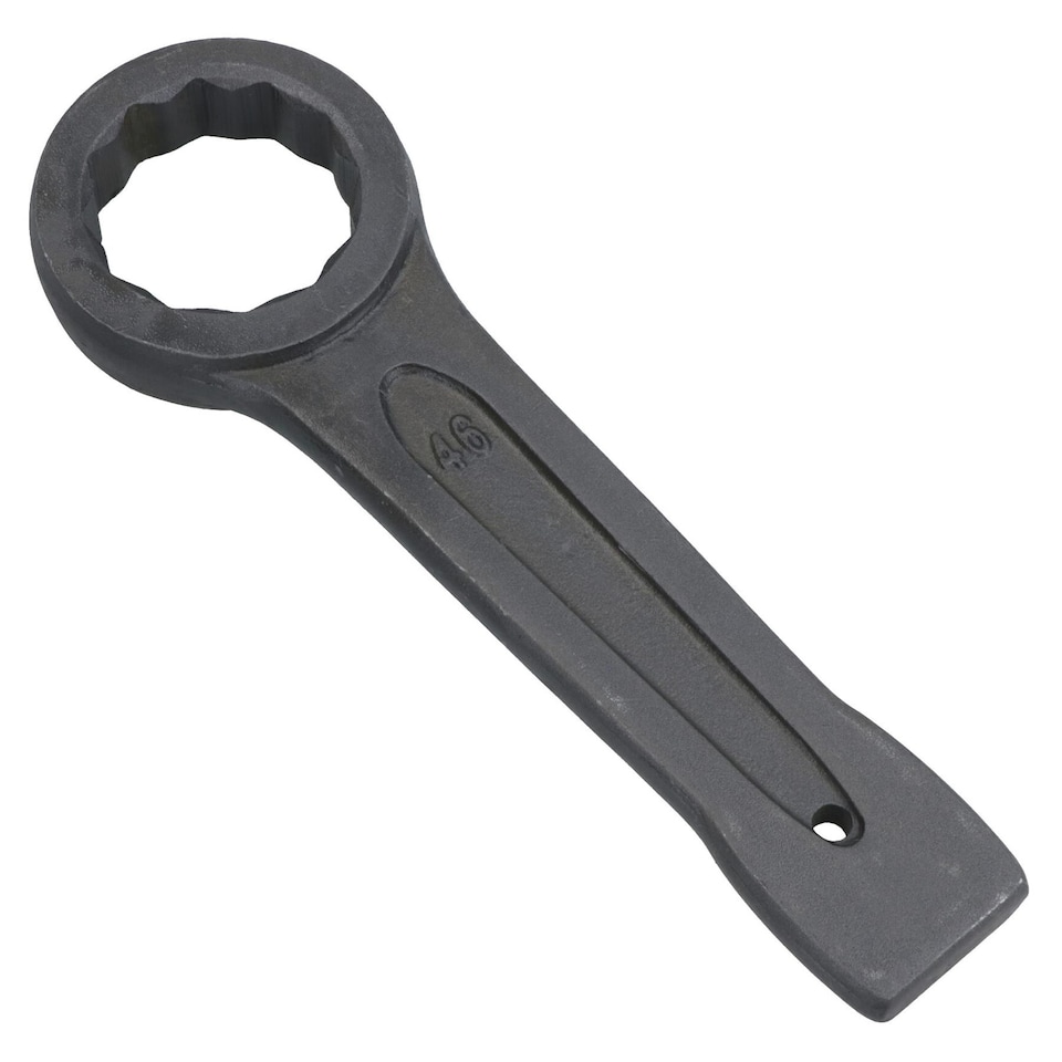 image 1 of 46mm Slogging Box End Striking Ring Wrench Spanner Bi-Hex 12 Sided Metric