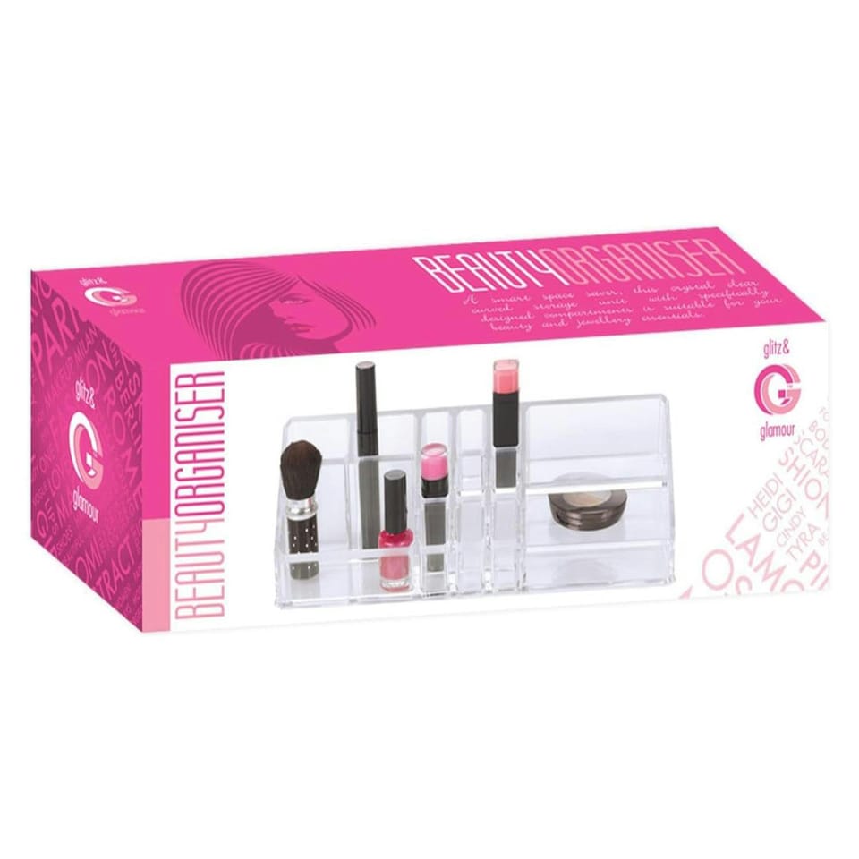 image 1 of Envie Glitz and Glamour 80730 Beauty Acrylic Cosmetic Make-Up Organiser