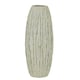 image 1 of Lorenzo Tall Fin Vase - Ceramic - L27 x W27 x H70 cm - White White