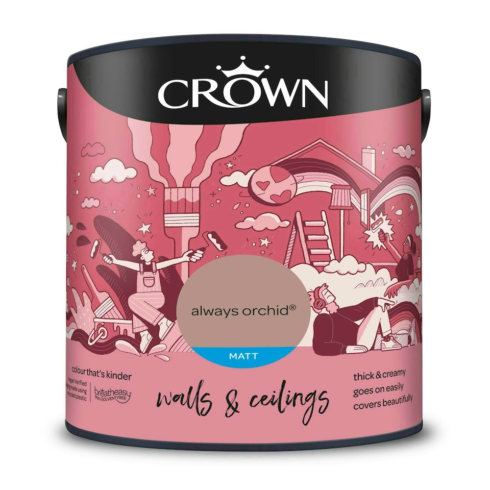 image 1 of Crown Matt Emulsion Always Orchid 5L