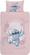 image 3 of Lilo & Stitch Single Duvet Cover Set Bedding Set - Aloha Pink | Pink | blue | Single