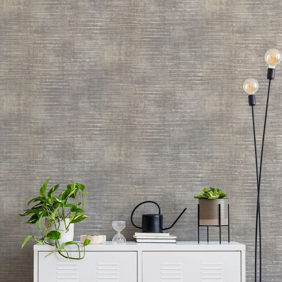 image 1 of Grandeco Urban Stripe Wallpaper - Neutral - 10m x 53cm Cream