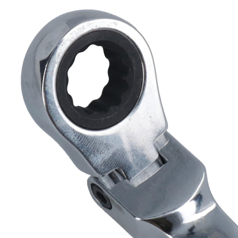 image 1 of 12mm Stubby Flexi Ratchet Combination Spanner Metric Wrench 72 Teeth SPN17